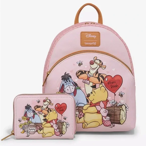 Loungefly Disney Winnie The Pooh Valentine's Day Mini Backpack ONLY - Picture 4 of 7